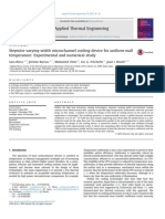 Stepwise Varying Width Microchannel Cooling Device For Uniform Wall Temperature Experimental and Numerical Study