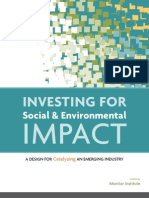 Investing for Social and Env Impact Monitor Institute