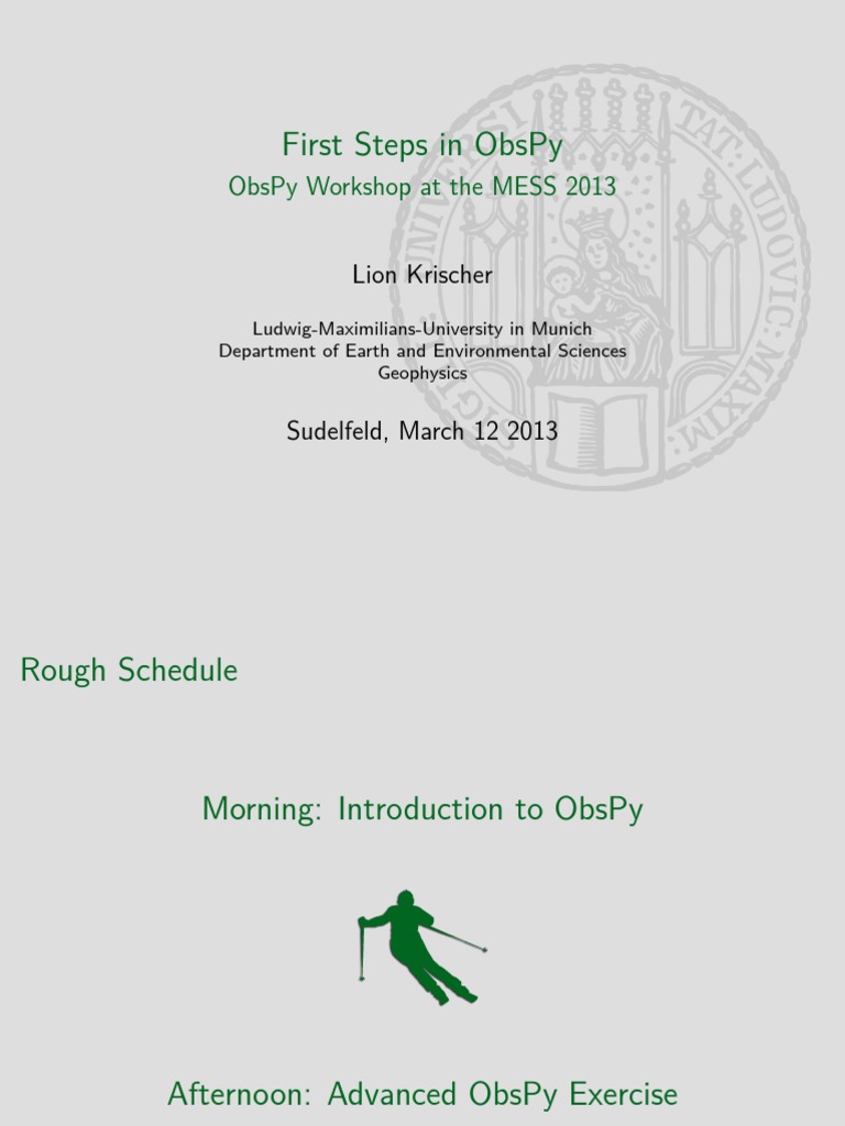 Introduction To Obspy Lion | PDF | Sampling (Signal Processing) | File ...