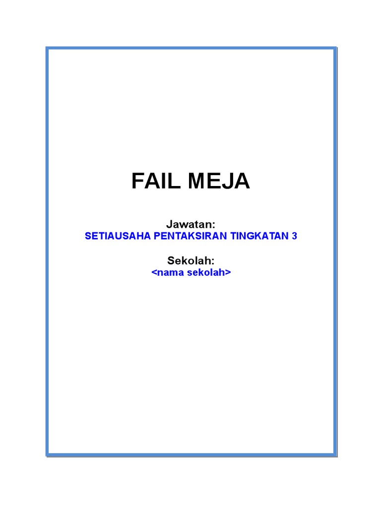 Template Fail Meja Su Pt3 Kl_2015