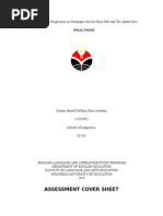 Download Theme and Rheme Progression in Newspaper Articles from BBC and The Jakarta Post by Syauqi Ahmad Zulfauzi SN280173817 doc pdf