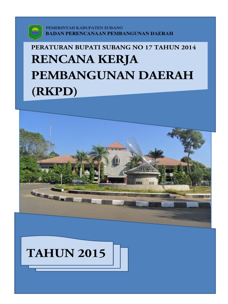 Dokumen RKPD Kab Subang 2015 | PDF