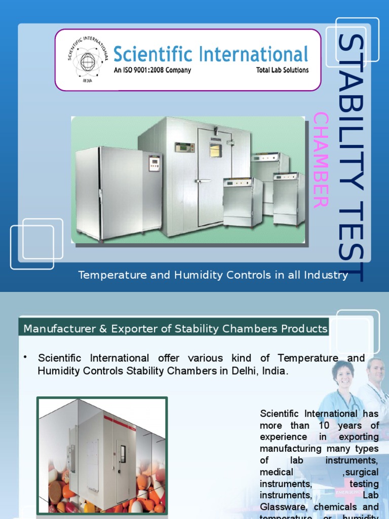 Types of Temperature and Humidity Controlled Stability Test Chambers in