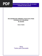 Descentralizacao Tri but Aria e Fiscal Sob a Visao Economica Do Federalismo