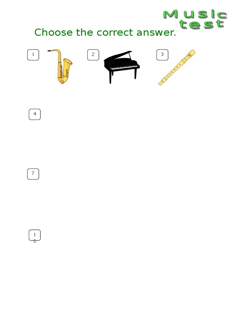 Music Instrument Quiz Answers | PDF