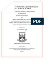 Liquefaction Potential of Cohesionless Soils in South Mumbai