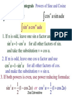 8 (1) .4 Trigonometric Integrals