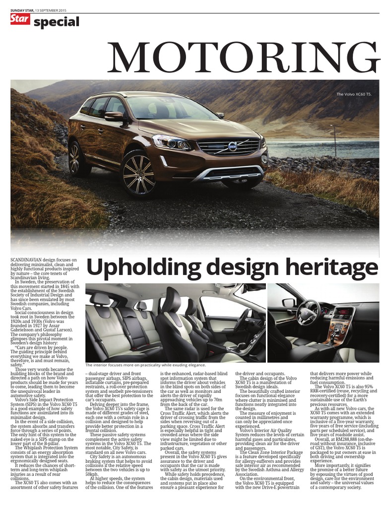 Motoring: Upholding Design Heritage | PDF | Motor Vehicle | Automobiles