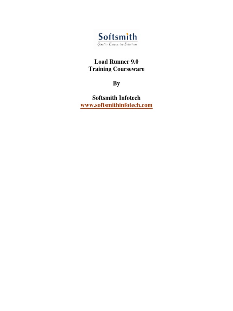 LoadRunner 9.0 Training Guide | PDF