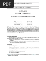 2005 No.1643 Health and Safety: The Control of Noise at Work Regulations 2005