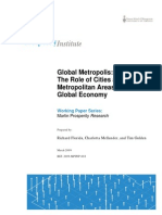 Global Metropolis the Role of Cities and Metropolitan Areas in the Global Economy