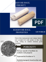 Reservoir Rock Porosity