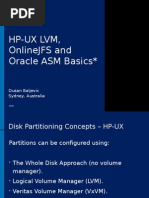 Oracle ASM Vs HP UX LVM DusanBaljevic Sep2009