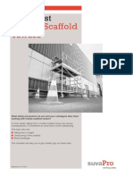 Mobile Scaffold Towers: Checklist