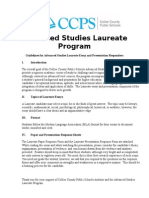 Advanced Studies Laureate Responder Guidelines