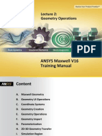 Maxwell v16 L02 Geometry Operations