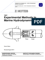 Experimental Methods in Marine Dynamics