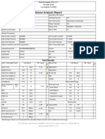 Semen Analysis Report