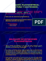 Información Pluviométrica e Hidrología