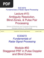 Lecture #15: Ambiguity Resolution, Blind Zones, & Pulse Pair Processing