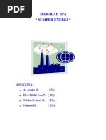 Makalah Sumber Energi Makalah Sumber Energi