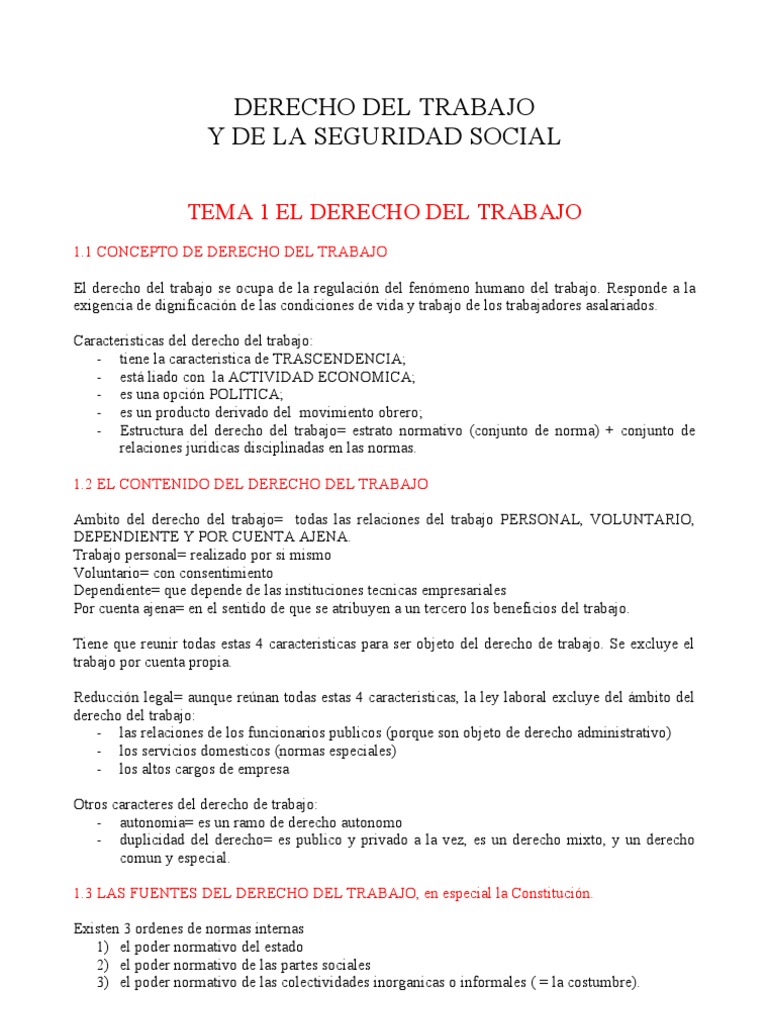 Derecho del Trabajo y Seguridad Social | PDF | Bloqueo (industria ...