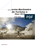 informe de Barometro de Turismo a mayo 2015 