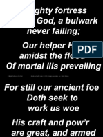 never failing; Our helper He amidst the flood Of mortal ills prevailing