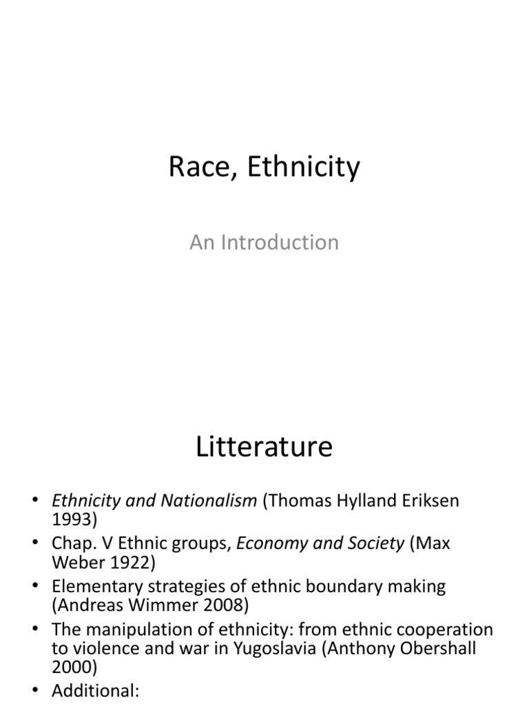 Understanding Ethnicity and Race Dynamics | PDF | Ethnic Groups | Race ...