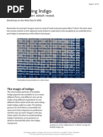 Understanding Indigo: Indigo and Shibori Stitch Resist