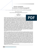 Mario Losano - Direito e Geografia o Espaco Do Direito e o Mundo Da Geografia - Trad. A. Flores - Rev. Direito Justica v. 40 - 2014