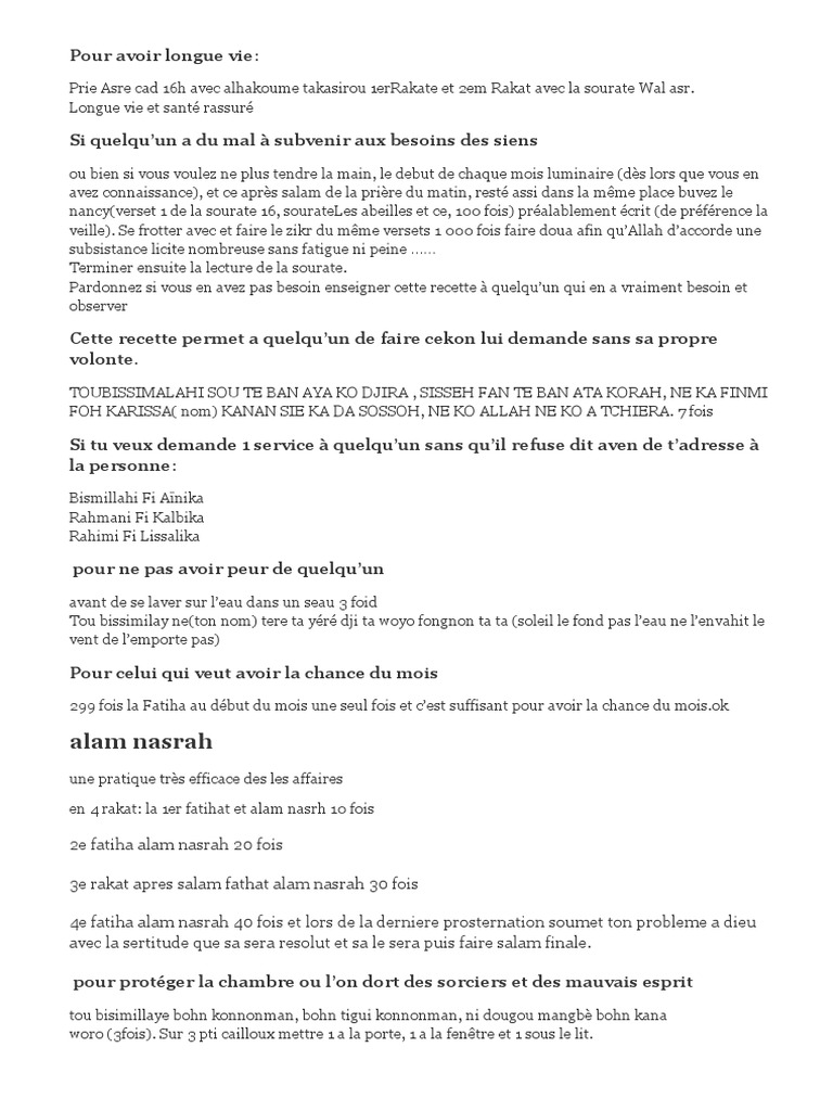 Pour Avoir Longue Vie Pdf Allah Experience Et Comportement Religieux