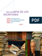 Biografia de Los BIOGRAFIA DE LOS ESCRITORESscritores