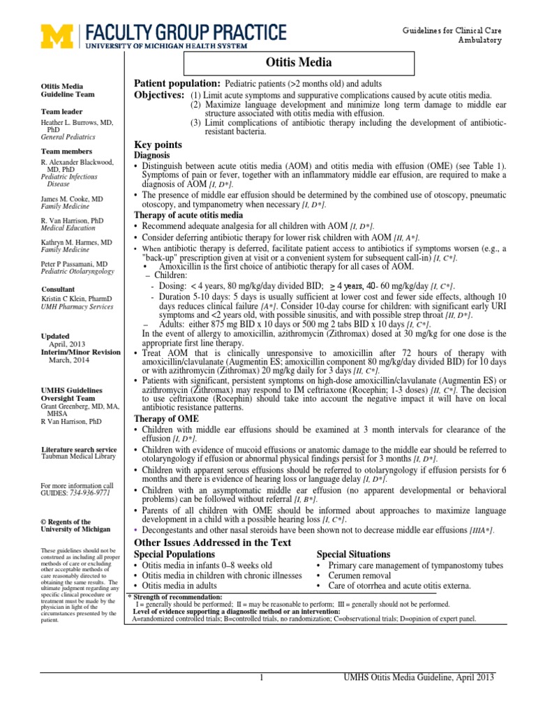 2013 - OMA Guideline | PDF