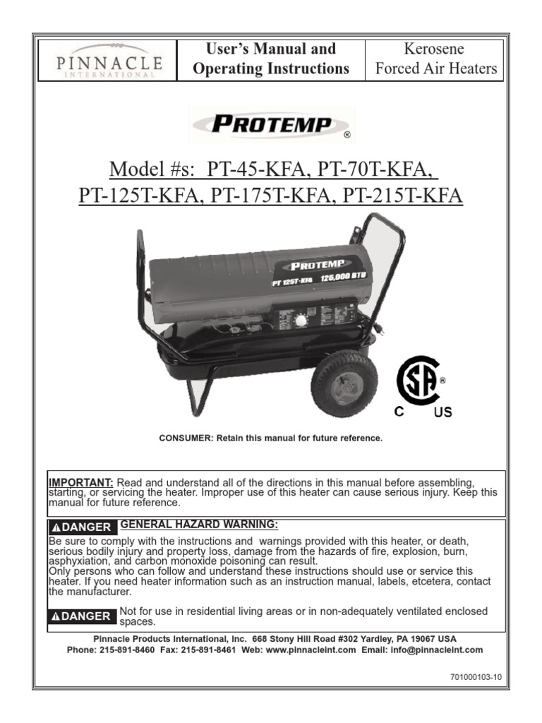 Kfa PT Eng Oipm | PDF | Kerosene | Hvac