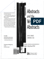 Abstracts and The Writing of Abstracts