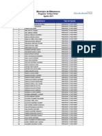 Lista de Beneficiaros Del Programa A Paso Firme Agosto 2015