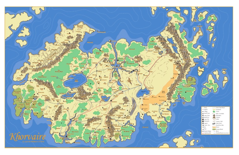 Map Of Khorvaire 5e Eberron - Khorvaire Mapa | Pdf | Leisure | Entertainment (General)