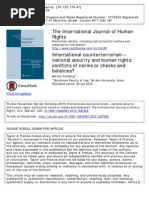 International Counterterrorism – National Security and Human Rights_conflicts of Norms or Check and Balances