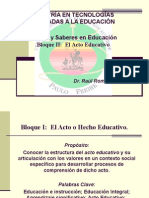 Las Dimensiones Del Acto Educativo