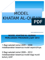 Model Khatam Al-Quran - Kursus 2013