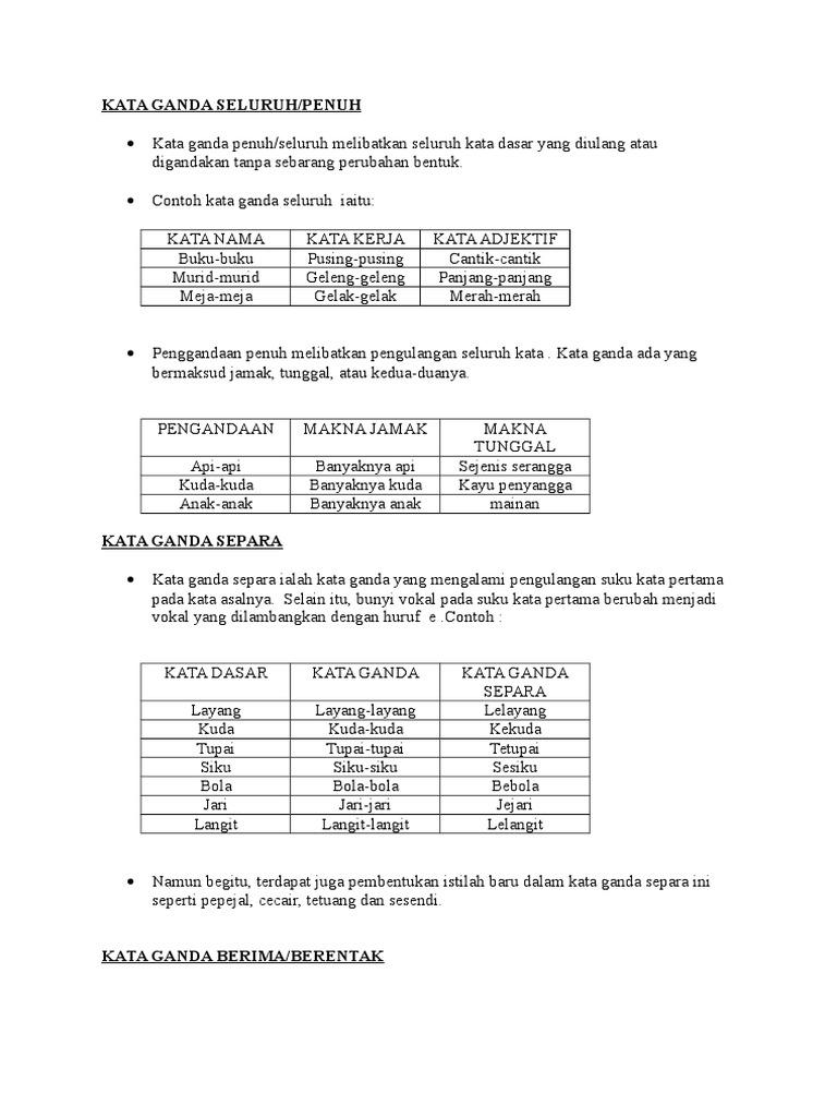 Kata Ganda Seluruh Pdf