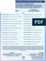 Curso a Distancia de Actualización en Salud Ocupacional 2010