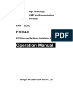 PTC04-II EPON Access Hardware Installation Manual PDF