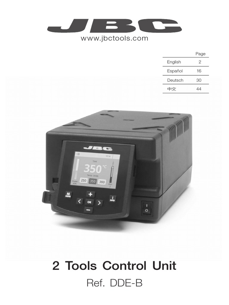 JBC Soldering Iron Manual PDF Manufactured Goods Computer Hardware