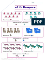 Count & Compare: How Many ? How Many ? Tick The Picture That Is More