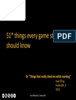 51 Things Every Game Student Should Know