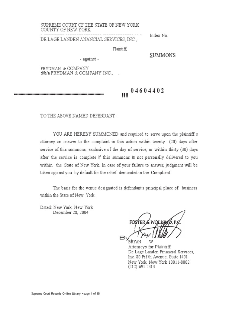 De Lage Landen Financial Services vs. Frydman _ Company Copy Lease Interest