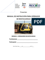 Manual Del Operador de Montacargas