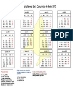 Calendario Laboral 2015 Madrid
